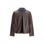 Marni Brown Leather Jacket