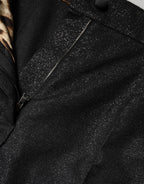 Dolce & Gabbana Black Polyester Casual High Waist Mini Shorts