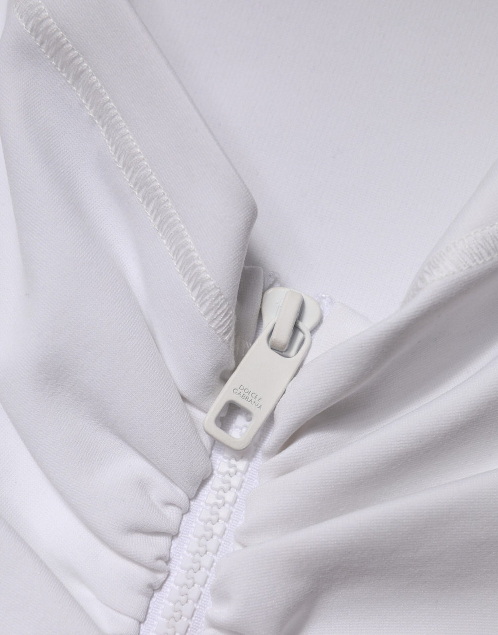 Dolce & Gabbana White Viscose Pencil Cut High Waist Mini Skirt