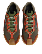 Dolce & Gabbana Multicolor Lace Up Low Top NS1 Sneakers Shoes