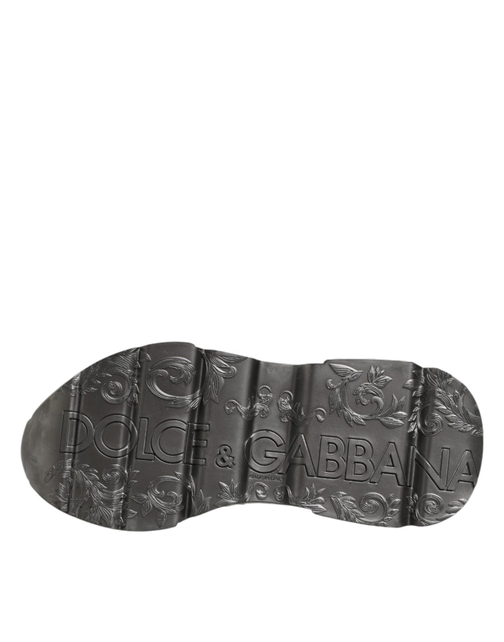 Dolce & Gabbana White Silver Daymaster Low Top Sneakers Shoes