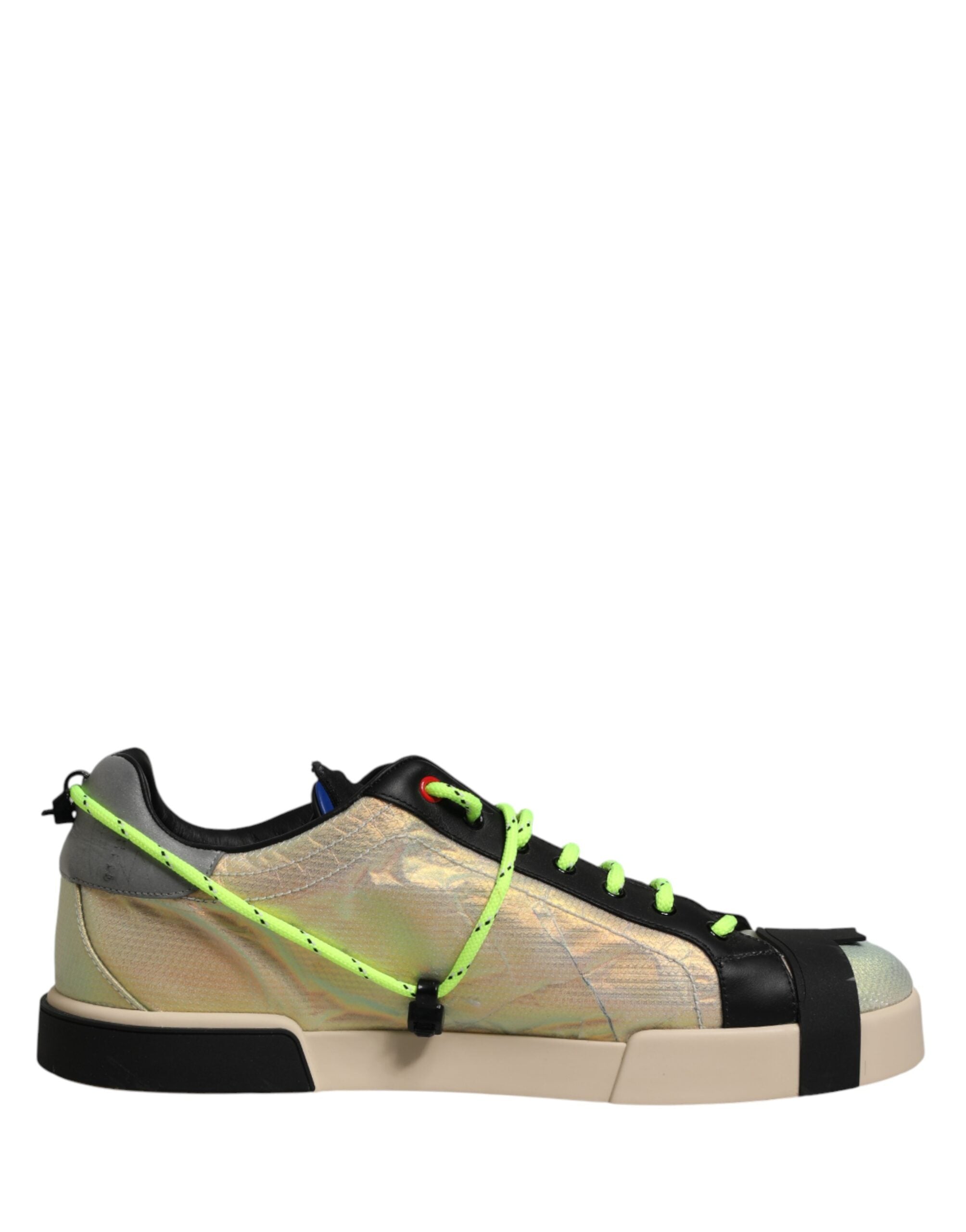Dolce & Gabbana Multicolor Low Top Lace Up Men Sneakers Shoes