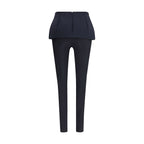 Diesel Black Polyester Casual Pants