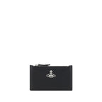 Vivienne Westwood Black Calf Leather Bos Taurus Wallet