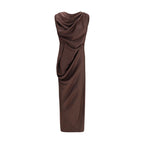 Vivienne Westwood Brown Polyester Cocktail Dress