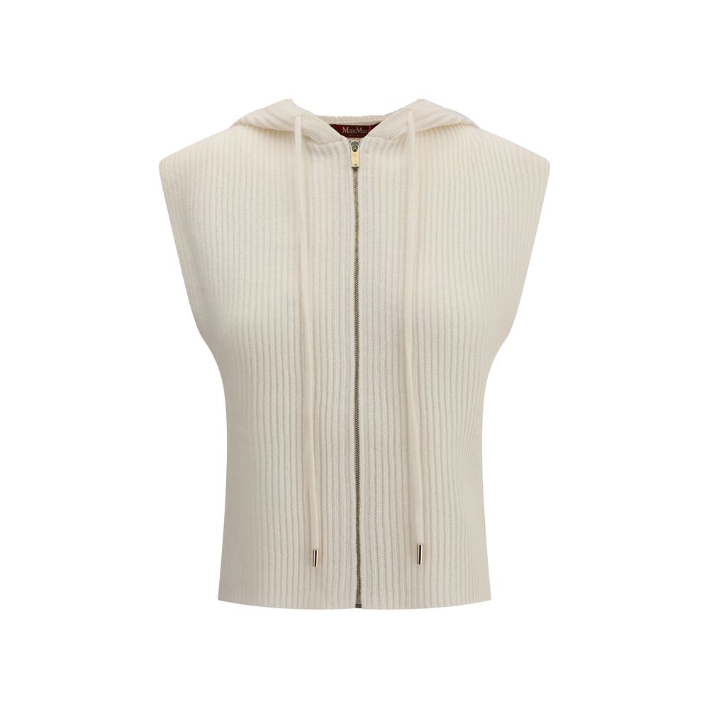 Max Mara White Wool Sweater