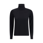 Max Mara Black Wool Turtleneck