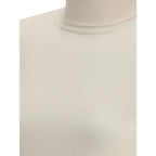 Max Mara White Wool Turtleneck