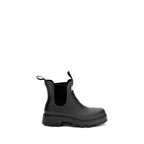Hunter Black Rubber Chelsea Boots