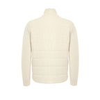 Gran Sasso White Wool Full-Length Jacket