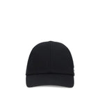 Courrèges Black Cotton Cap (Baseball Hat)
