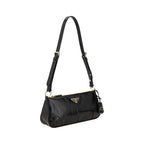 Prada Black Calf Leather Bos Taurus Shoulder Bag