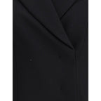 Max Mara Black Fleece Wool Coat