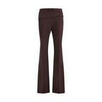 Max Mara Purple Polyester Dress Pants