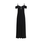 Saint Laurent Black Viscose Casual Dress