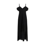 Saint Laurent Black Viscose Casual Dress