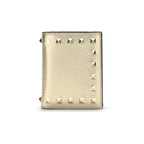 Valentino Garavani Gold Calf Leather Bos Taurus Wallet