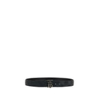 Burberry Black Calf Leather Bos Taurus Regular Belt