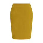 Saint Laurent Yellow Viscose Skirt