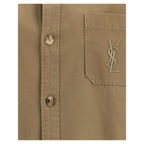 Saint Laurent Green Cotton Denim Jacket