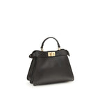 Fendi Brown Calf Leather Bos Taurus Handbag