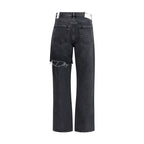 Agolde Black Recycled Cotton Straight-Leg Jeans