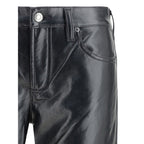 Agolde Black Leather Pants