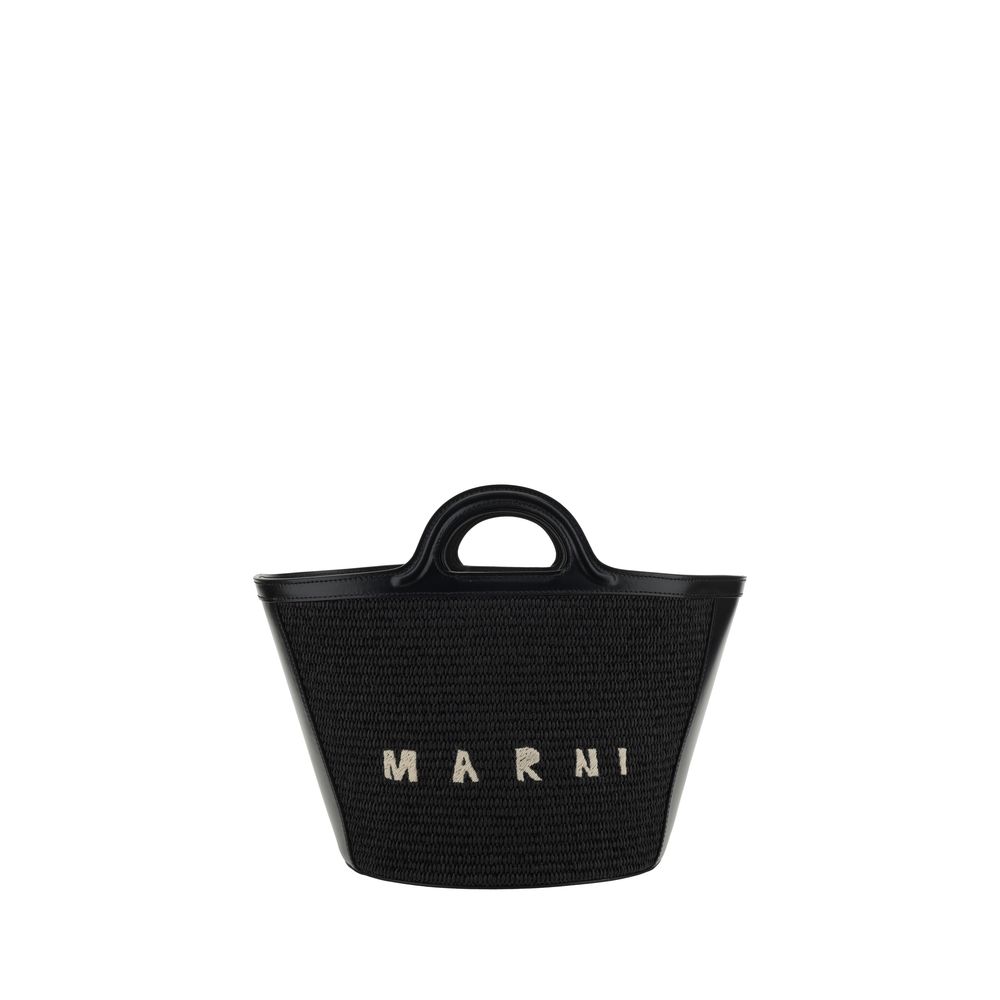 Marni Black Cotton Shoulder Bag