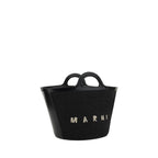 Marni Black Cotton Shoulder Bag