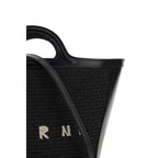 Marni Black Cotton Shoulder Bag
