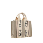 Chloé Brown Canvas Handbag