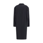 Lemaire Gray Wool Coat