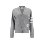 Thom Browne Gray Cotton Cardigan