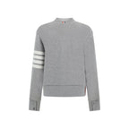 Thom Browne Gray Cotton Cardigan