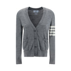 Thom Browne Gray Merino Wool Cardigan