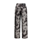 Fendi Black Cotton Straight-Leg Jeans