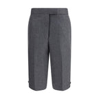 Thom Browne Gray Wool Bermuda Shorts
