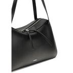 Jil Sander Black Calf Leather Bos Taurus Shoulder Bag