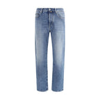 Jacob Cohen Blue Cotton Relaxed Fit Jeans