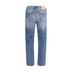 Jacob Cohen Blue Cotton Relaxed Fit Jeans