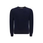 Brunello Cucinelli Blue Fleece Wool Sweatshirt