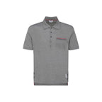 Thom Browne Gray Cotton Polo Shirt