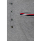Thom Browne Gray Cotton Polo Shirt