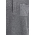 Thom Browne Gray Cotton Polo Shirt