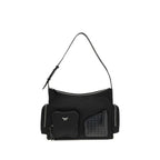 MCM Black Fabric Shoulder Bag