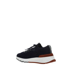 Brunello Cucinelli Blue Rubber Low Top Sneakers