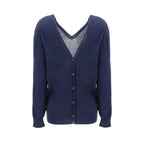 Prada Blue Cashmere Cardigan