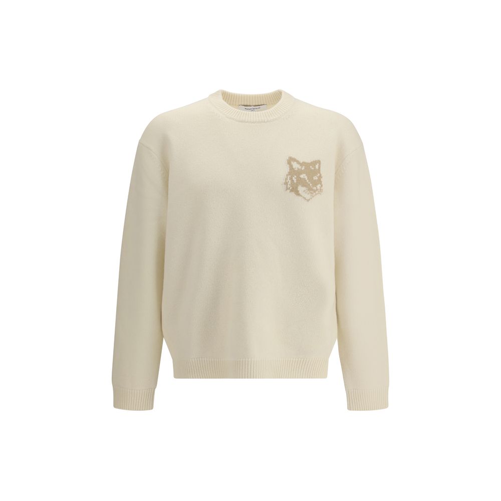 Maison Kitsuné Cream Wool Sweatshirt