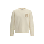 Maison Kitsuné Cream Wool Sweatshirt