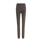 Rick Owens Gray Fleece Wool Leggings